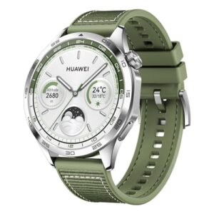 HUAWEI WATCH GT 4 Smart Watch - Up to 2 Weeks Battery Life Fitness Tracker - Compatible with Android & iOS - Health Monitoring with Pulse Wave Arrhythmia Analysis - GPS Integrated - 46MM Green Wove