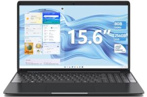 SGIN Laptop 15.6 Inch Laptop 8GB RAM 256GB SSD Storage(TF Card 512GB)