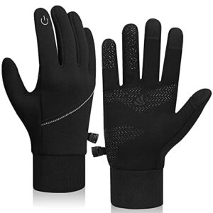 coskefy Winter Touch Screen Gloves Thermal Gloves Windproof Warm Cycling Gloves for Men Women Running Biking Walking Sports