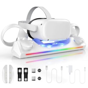 Aceshop VR Charging Dock for Quest 2 with LED Light