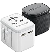 FSTravelP UK to US Plug Adapter with 4 USB Ports US Plug Adapter with 3 USB A & USB C Wall Plug U...
