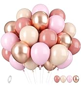 Blue and Brown Balloons, 35pcs Blue and Brown Baby Shower Balloons, Blue Brown and Beige Latex Ba...