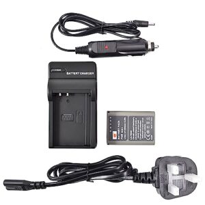 DSTE Replacement Li-ion Battery + Travel Charger Compatible for Olympus BLN-1