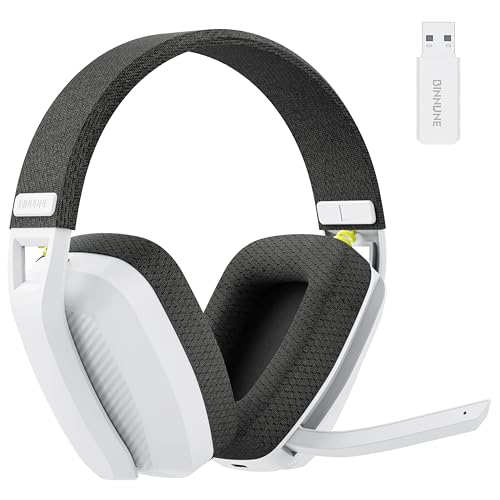 BINNUNE Wireless Gaming Headset with Microphone for PlayStation PS4 PS5 PC