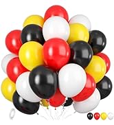 Pink and Black Balloons, 60pcs Pink and Black Birthday Balloons, Pink Black and White Latex Ballo...