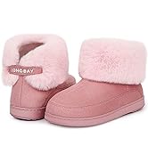 LongBay Women's Slippers, Wide Fit, Comfy and Cozy, Memory Foam Made, Indoor House Shoes for Diab...
