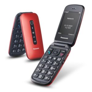 Panasonic KX-TU550EXR 4G Essentials Clamshell Mobile Phone for Elderly