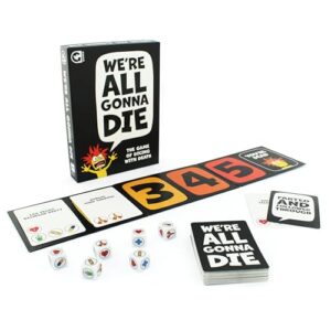 Ginger Fox We're All Gonna Die Hilarious Party Game for Adults - The Card Game of Dicing with Death Great for Big Group Gatherings and Single Player Fun - 1+ Players