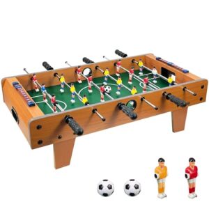 Crystals Table Football - Table Top Football Game - Wooden Foosball Game - Soccer Tabletop Football For Kids and Adults - Xmas Gif