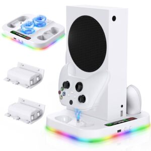 Upgraded Cooling Stand for Xbox Series S with RGB LED Light