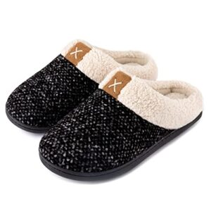 ULTRAIDEAS Ladies' Cozy Memory Foam Slippers Fuzzy Wool-Like Plush Fleece Lined House Shoes w/Indoor