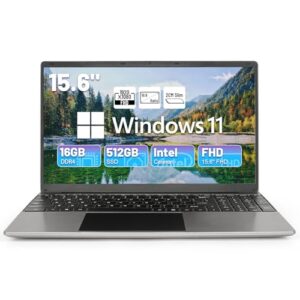 Geviar Laptop 15.6''with 16GB DDR4 512GB SSD