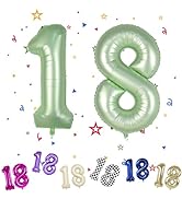 Number 2 Balloon, Sage Green 2nd Number Balloon, 40