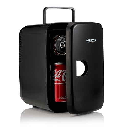 Subcold Style4 Compact Mini Fridge | Super Quiet & Portable Mini Fridge for Bedrooms | Drinks
