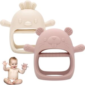 2 Pack Teething Toys for Baby