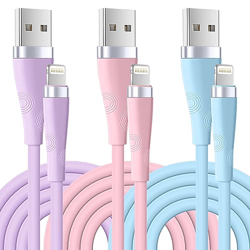 iPhone Charger [Apple MFi Certified] 3Pack 6FT/1.8M Fast Charging Cable Lead Long Apple Charger Cable for iPhone 14 13 12 11 Xs Max XR X 8 Plus 7 Plus 6 Plus 5s SE