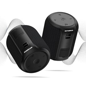 NOTABRICK 【2PCS Bluetooth Speaker Portable Wireless Outdoor Speakers