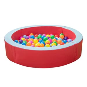 COSTWAY Foam Ball Pit with 50 Colorful Balls