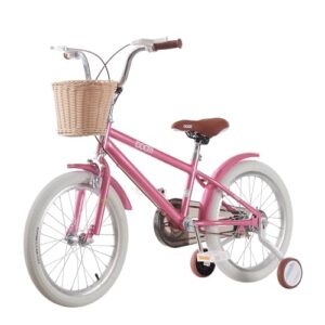 BSTSEL Kids Bike 12" 14" 16" 18" 20" Pink Baby Girls Children Bicycle with Basket