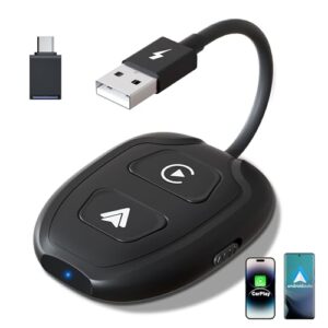 AirLinnnk 2-in-1 Wireless Adapter for Apple CarPlay and Android Auto - Compact and Portable - Seamless Auto-Connect - Lifetime Customer Suppo