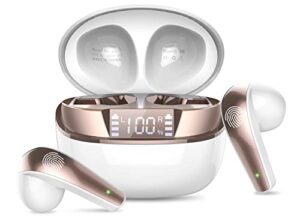 BESNOOW Wireless Earbuds Bluetooth 5.3 Headphones with HD Mic HiFi Stereo Sound