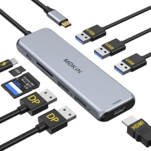 USB C Docking Station Dual DisplayPort