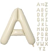Biapian 40 Inch Cream Number 60 Balloon, 60th Birthday Balloons, Big Digital 60 Beige White Giant...