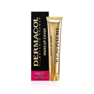 Dermacol DC Full Coverage Foundation | Concealer in Cream Waterproof Long Lasting SPF30 | Hypoallergenic and Lightweight Concealer | Tattoo