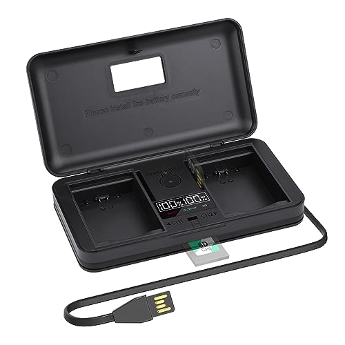 DMW-BLF19 / DMW-BLF19e Charger - LCD Built-in USB Cable Charger with Type C Port for Panasonic S5 GH6 GH5s GH5 GH4 GH3 GH3A GH3H GH3GK GH4R GH4GK Digital Camera