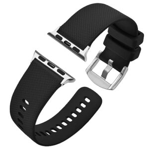 Anbeer Silicone Strap Compatible with Apple Watch Strap 38mm 40mm 41mm 42mm 44mm 45mm 49mm