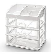 Seelux Jewellery Box with 3 Drawers Jewelry Organiser Display Case with Glass Window, Velvet Jewe...