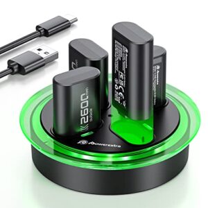 Powerextra Xbox Controller Battery with Fast Charger Station