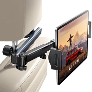 LISEN Car Headrest Tablet Holder Mount Stretchable Backseat Tablets Stand for Kids