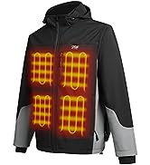 PROSmart Heated Jacket: Electric Heating Jacket Waterproof Warming Jackets with Rechargeable Batt...