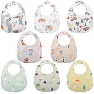 8 Packs Baby Bandana Dribble Bibs