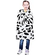 Fleece Cow Print Hoodie Blanket Oversized Sweatshirt,Super Soft Warm Wearable Blanket, Giant Pull...