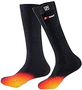Heated Socks Rechargeable Electric Heating Sock - Thermal Warming Socks with 4400mAh Battery for ...
