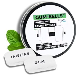 GUMBELLS™- JAW & FACE EXERCISER 12XHardGum - Trainer Kit for MEN and WOMAN – exerciser to strengthen & define your Jawline