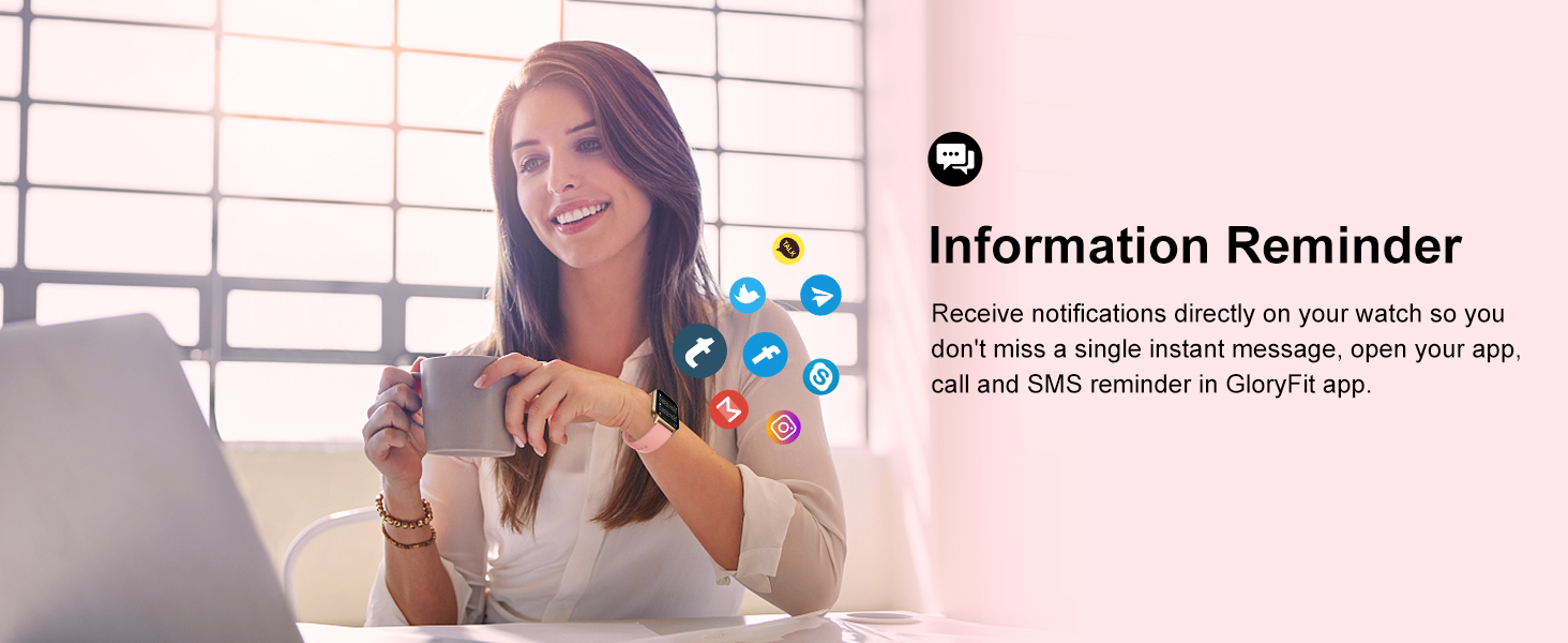 Smart Watch Answer/Make Calls, 1.85 Inch HD Touch Screen Fitness Watch