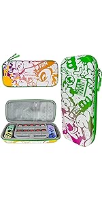 splatoon 3 switch carrying case green