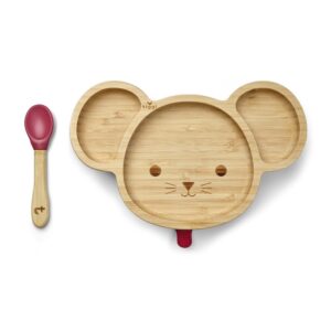Tiggi Bamboo Baby Suction Plate - Complete Weaning Set | Strong Suction