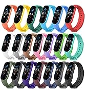 Ainiv Strap Replacement Compatible with Xiaomi Mi Band 7/Mi Band 6/Mi Band 5/Mi Band 4/Mi Band 3,...
