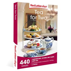 Red Letter Days Tea for Two Gift Voucher – 440 delightful afternoon tea experiences for two people