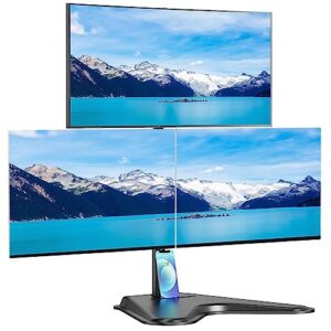 MounTeck Triple Monitor Stand with Freestanding Base for 17-32 inch Screens