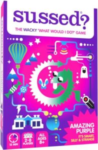 SUSSED The Wacky 'What Would I Do?' Card Game - Fun Social Party Gift - Amazing Purple Deck with 200 Magical Questions About Dragons