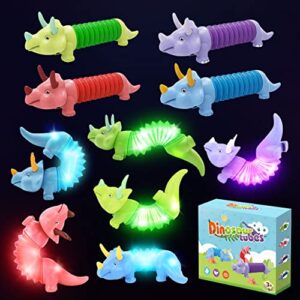 6 Pop Tubes Dinosaur Fidget Toys
