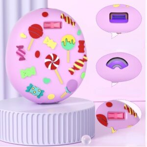 AMZLORD Virtual Pet Machine Protective Case for Tamagotchi Uni Virtual Pet Game Machine Silicone Protective Case for Tamagotchi Uni with Finger Lanyard