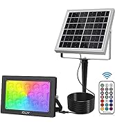 CLV Solar Spotlights Outdoor Garden, Solar Powered Garden Light 4 in 1 Solar Landscape Spotlights...
