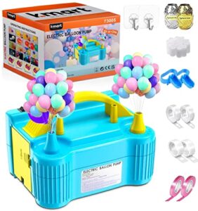 UK SELLER - Heavy Duty Electric Balloon Pump - Portable Air Blower Dual Nozzle Balloon Inflator Blower Pump for Party