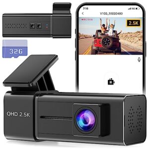 Dash Cam Front WiFi 2.5K 1440P Car Camera